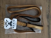 NUXIE PREMIUM Smycz dla psa treningowa mocna odblaskowa, dwa uchwyty 1,5m