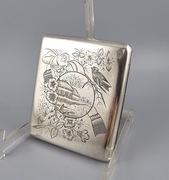 Papierosnica carska Rosja srebro 84 pocz XXw