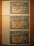 20 zł 1931r różne serie i różne wysokości czcionki