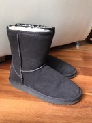 Esprit 37 czekoladowe brązowe zamszowe buty walonki śniegowce