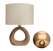 Lampka nocna w stylu boho ala drewniana Lampa stołowa 