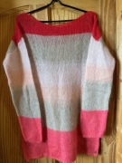 ESPRIT sweter /M/L/ wełna paski