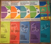 PRL Mapy Wojewódzkie Krajoznawcze Samochodowe Idealne Stany