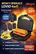 OPIEKACZ 6W1 TOSTER GRILL GOFROWNICA SANDWICH KEBAB 750W LOVIO