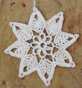 Szydełkowa gwiazdka, szydełkowa śnieżynka, gwiazdki na szydełku