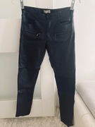 Zara spodnie skórzane rurki xxs xs 