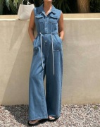 Kombinezon damski jeansowy 