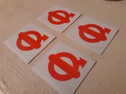 Naklejki odblaskowe Volvo Amazon 144, 164  4szt