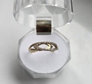 Złoty Pierścionek z Cyrkoniami Rozmiar 17 rozmiar