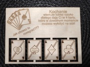 Walentynki karty do gry bony kupony