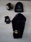 Komplet dla chłopca Czapka Szalik Rękawiczki Nauszniki Batman