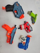 NERF i inne zestaw 5 małych wyrzutni