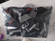 Klocki lego mix 3 kg czarne, lbg, old gray, brąz 