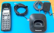 Telefon stacjonarny Panasonic model KX-TGA161FX, bez przewodowy, zasilacz