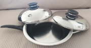 Amc Duża Patelnia 3,0L śr.28cm - indukcja - dwie pokrywki