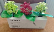 3 szt. mała fejka Ikea doniczka wys. 6 cm - cena za 3 sztuki 