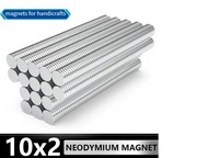 20 szt małe magnesy okrągłe neodymowe bardzo mocne 10x2mm magnes