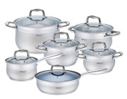 Zestaw garnki 12 el solidne indukcja/gaz