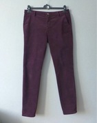 Massimo Dutti aksamitne damskie spodnie skinny fit M L