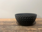 Mała miska dekoracyjna | wzór koszyczka wiklinowego