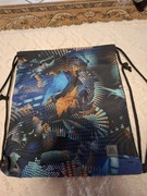 Worek szkolny na obuwie z paskami na plecy 