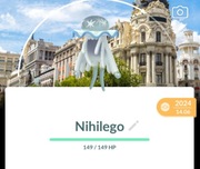 Pokemon Go Nihilego z tłem Go Fest Madryt Trade