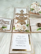 Elegancki Exploding box PREMIUM na Komunię Świętą, Pamiątka Komunii 