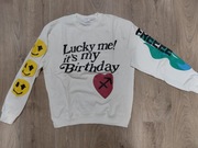 Bluza biała młodzieżowa męska damska unisex streetwear nowa L/XL