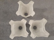 Szklany klosz do lampy abażur klosze x 3 stan bdb!