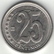 Wenezuela 25 centimos 2007 - 20 mm - wypukłe bicie - nr 3