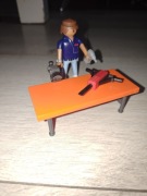 Playmobil stół warsztatowy robotnik budowlany złota raczka 