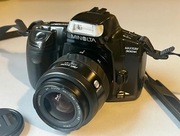 Minolta MAXXUM 300si + Minolta AF Zoom 35–70 mm + nowa bateria Varta 2CR5