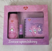 Care bears Zestaw upominkowy troskliwe misie żel + pomadka + notes