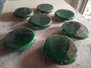 korki piecowe  zielone kafle ceramiczne piecowe