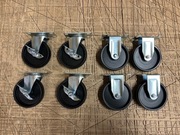 Koła, koło obrotowe plastikowe 8 szt 100mm