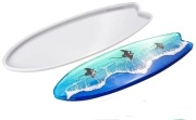 Forma silikonowa 37.5*13.5*0.9cm Podstawka Deska Surfingowa odlewy żywica 