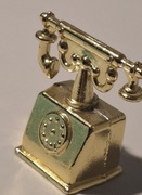 miniaturowy model telefonu z mosiądzu