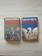 Zestaw książek "Historia Polski" Gierowski stare książki PRL vintage