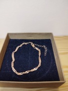 Srebrna bransoleta POZLACANA 585 !!!