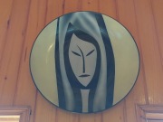 Porcelanowy talerz dekoracyjny, ZP Tułowice lata 50./60. XX w