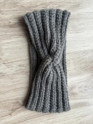 Szara opaska na uszy handmade