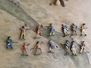 pomalowane figurki - wojna o niepodległość USA