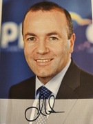 Manfred Weber oryginalny autograf 
