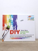 Obraz do malowania po numerach 50x40cm pejzaż morski plaża leżaki