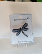 Broszka ważka brokat