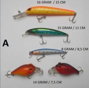 Pierwszy zestaw wędkarskich przynęt + dodatki