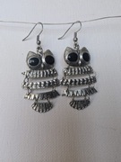 Kolczyki srebrne sowy 