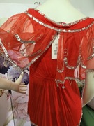 MANOUSH bluzka kołnierz woal cekiny koraliki tence