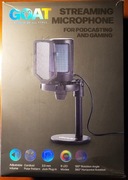 Mikrofon GOAT streamingowy gamingowy do streamingu, podcastów 6LED NOWY