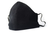 Czarna wielorazowego użytku osłona twarzy
